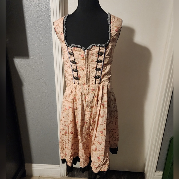 Glory Star Size L Pink Floral Dress - Picture 1 of 7